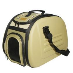 Ibbiyaya складная сумка-переноска для собак и кошек до 6 кг бежевая